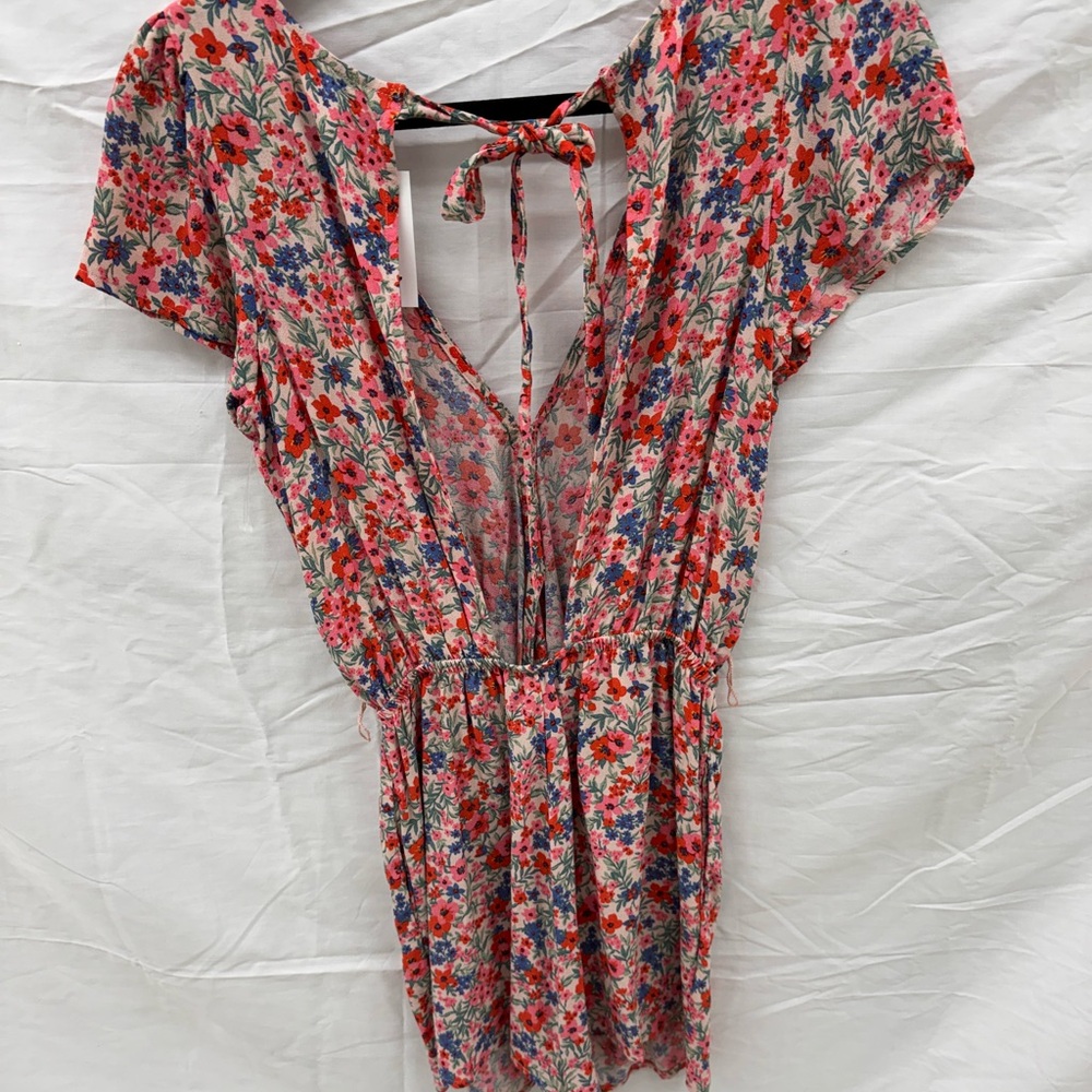 American Eagle Floral Romper